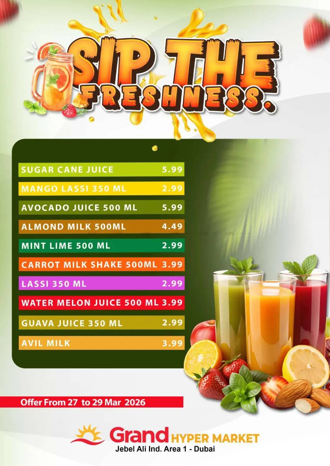 Juice Corner - Grand Hypermarket Jebel Ali
